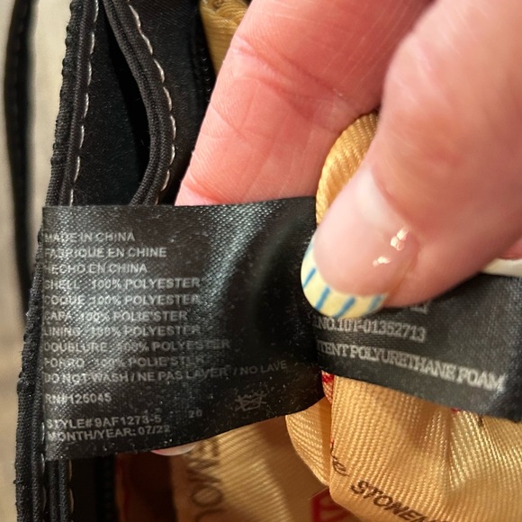 Stone Mountain Accessories Black Crossbody Bag with Embossed Design - Picture 2 of 10